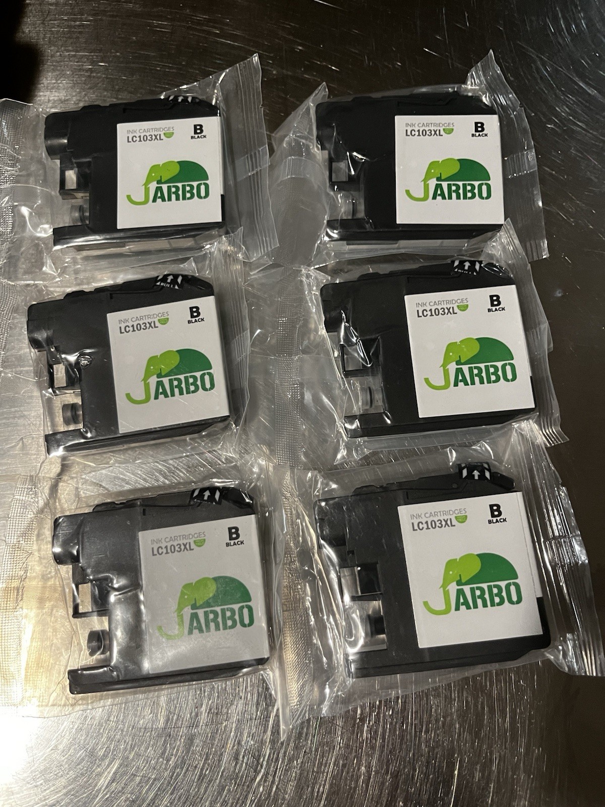 JARBO LC103XL Black Ink 6 Pack High Yield Compatible Brother Individually Sealed