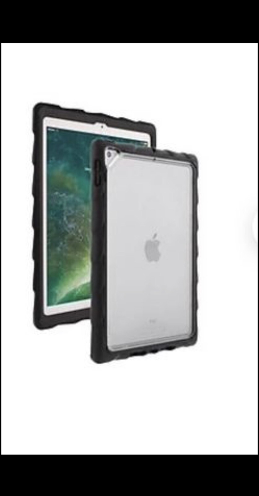 Gumdrop 01A001 Rubber Case For 10.2” ipad, Transparent/black Item #: IM16ZM163