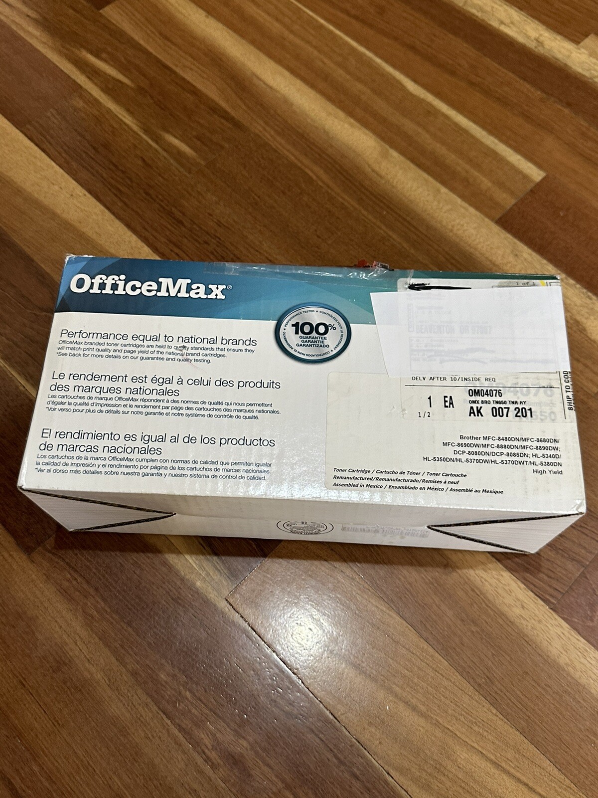 Office Max￼Black Laser Toner Cartridge Replaces Brother TN550 Or TN-550