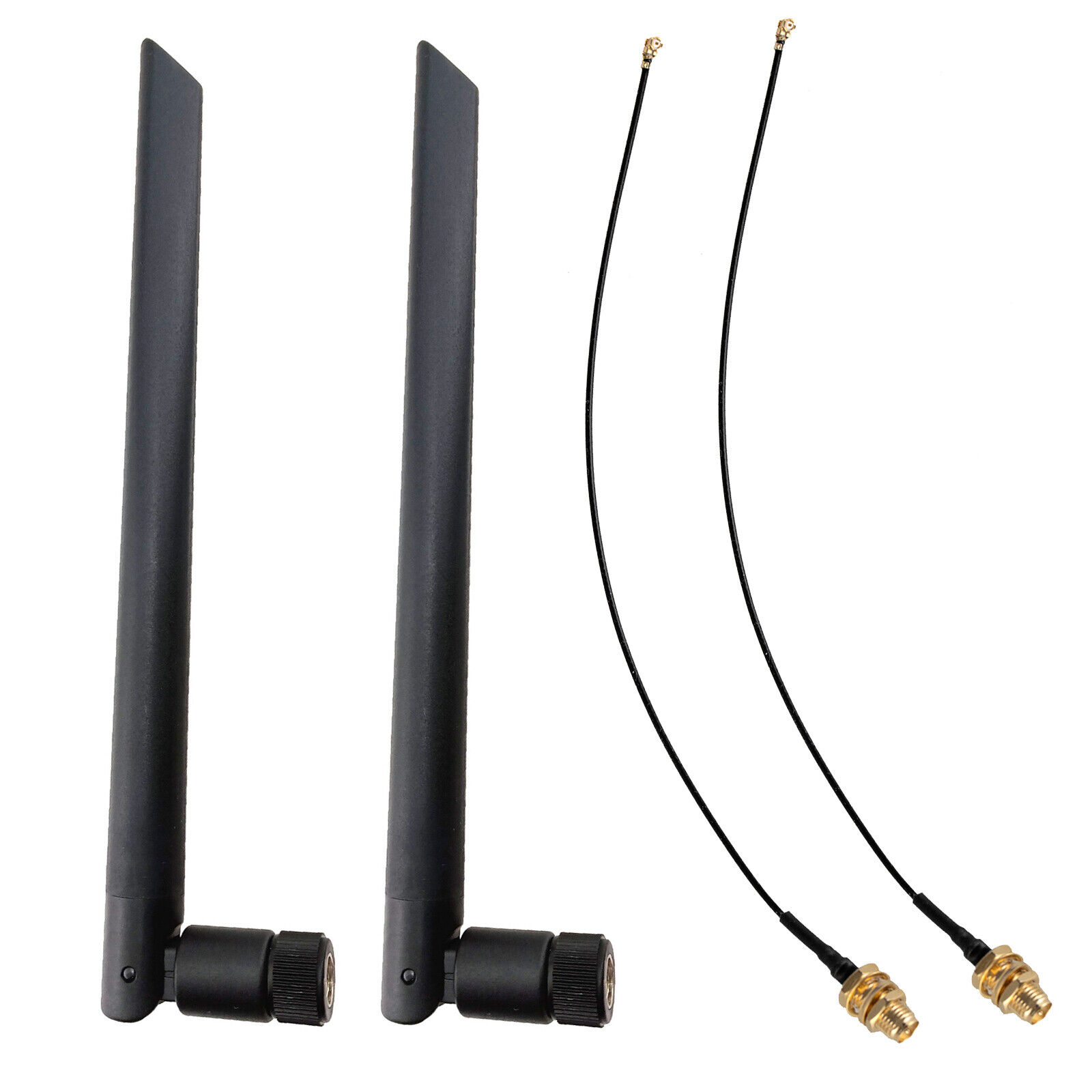 PCI-e IPEX RP-SMA Cable 6dBi External Wireless Antenna for PC AC WiFi Bluetooth
