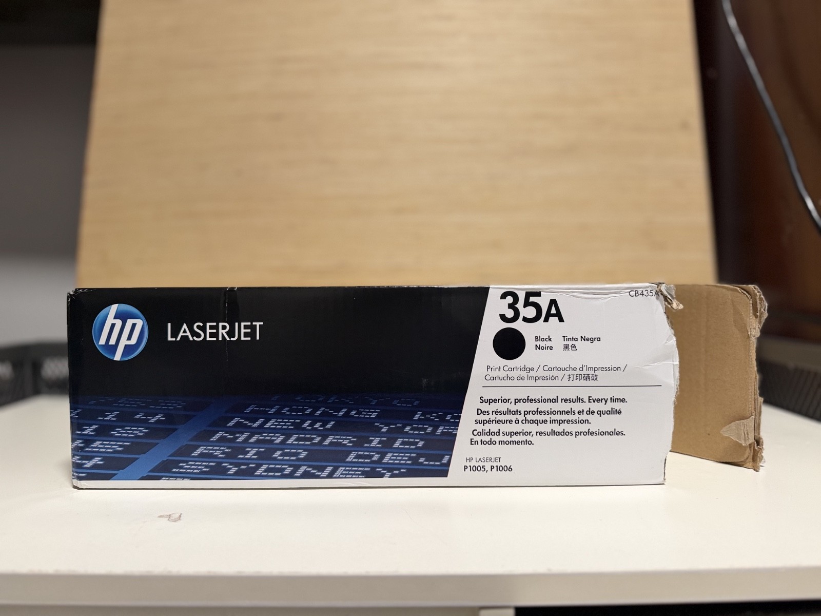 HP 35A CB435A LaserJet Toner Cartridge Genuine OEM Open Box Sealed New