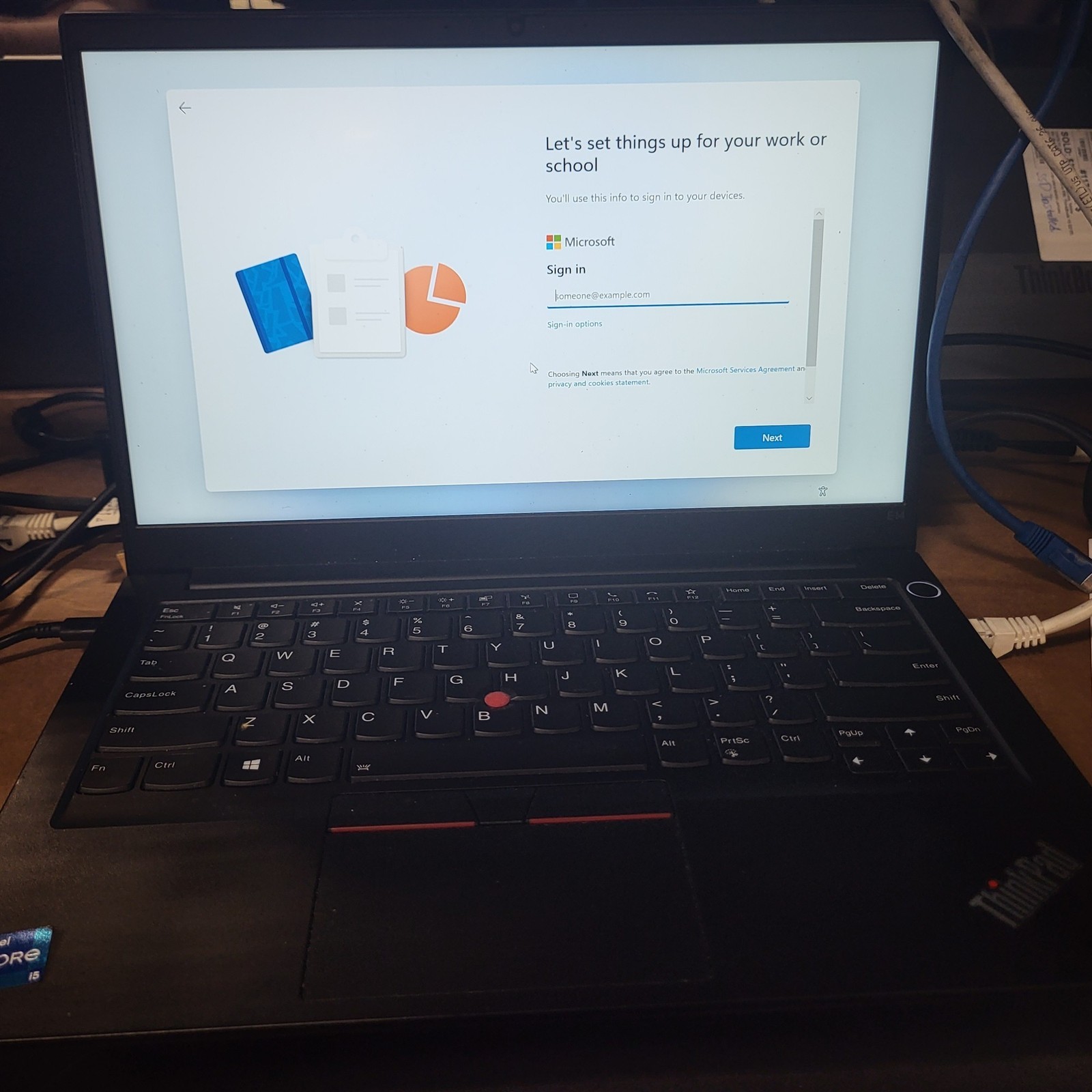 Scratched LCD Lenovo ThinkPad E14 Gen 2 Intel i5-1135G7 2.4GHz 8GB 256GB SSD 