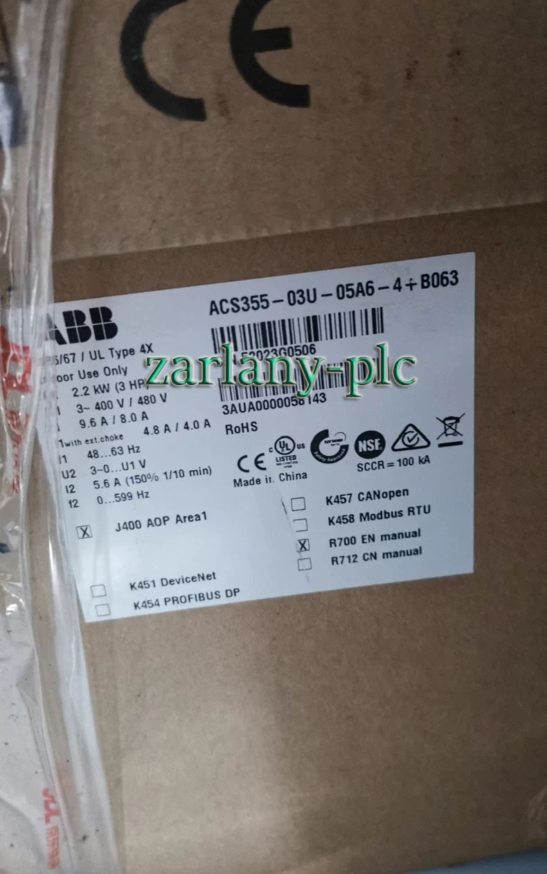 ACS355-03U-05A6-4+B063 inverter ACS355-03U-05A6-4+B063