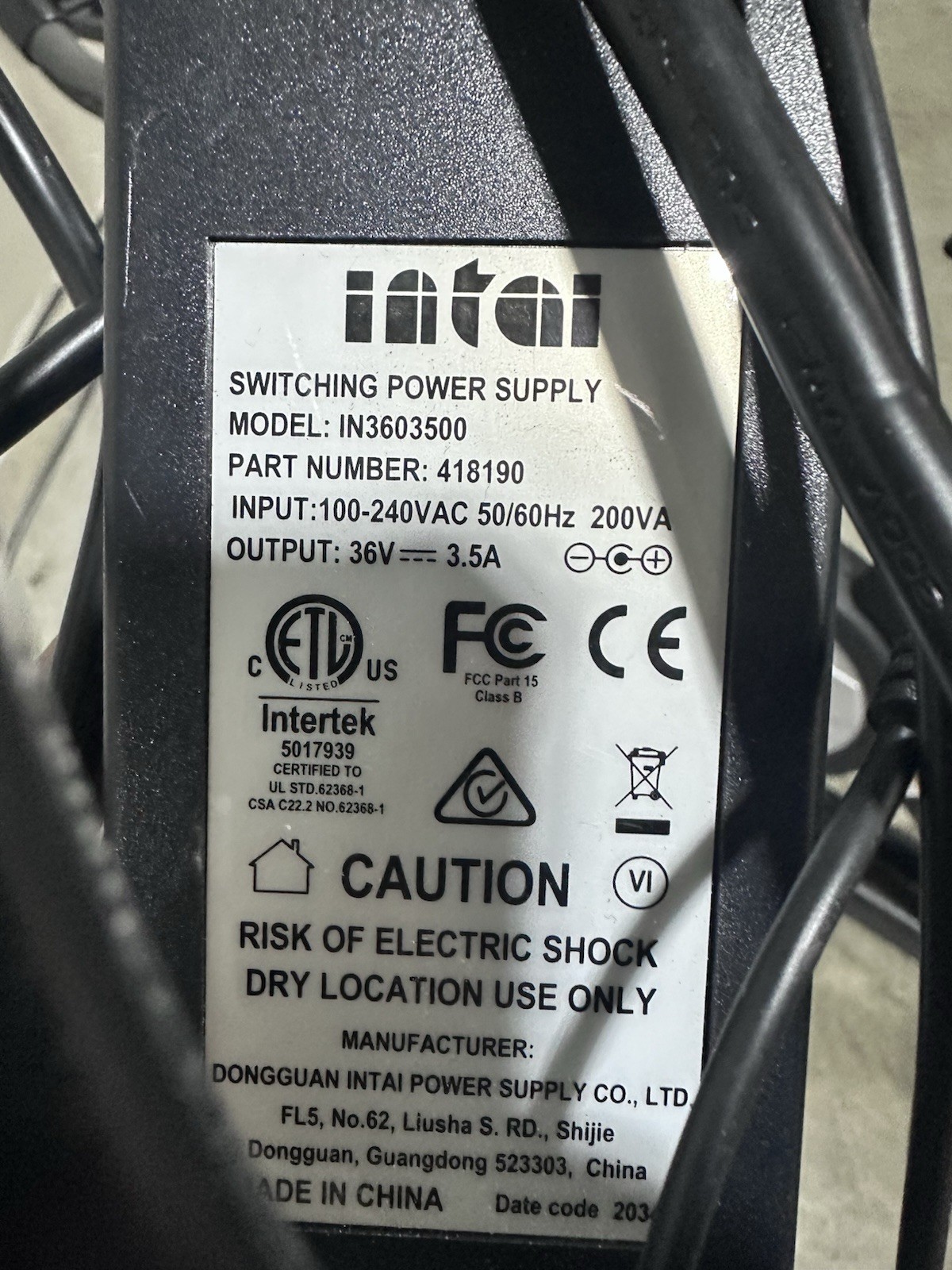 AC Adapter For NordicTrack COMM S15I NTEX05121.1 NTEX05121.2 NTEX05121.3 4 5 6 7