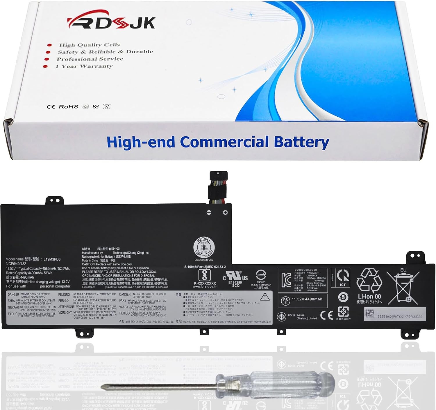 L19M3PD6 L19C3PD6 L19D3PD6 L19L3PD6 Laptop Battery for Lenovo IdeaPad Flex 5