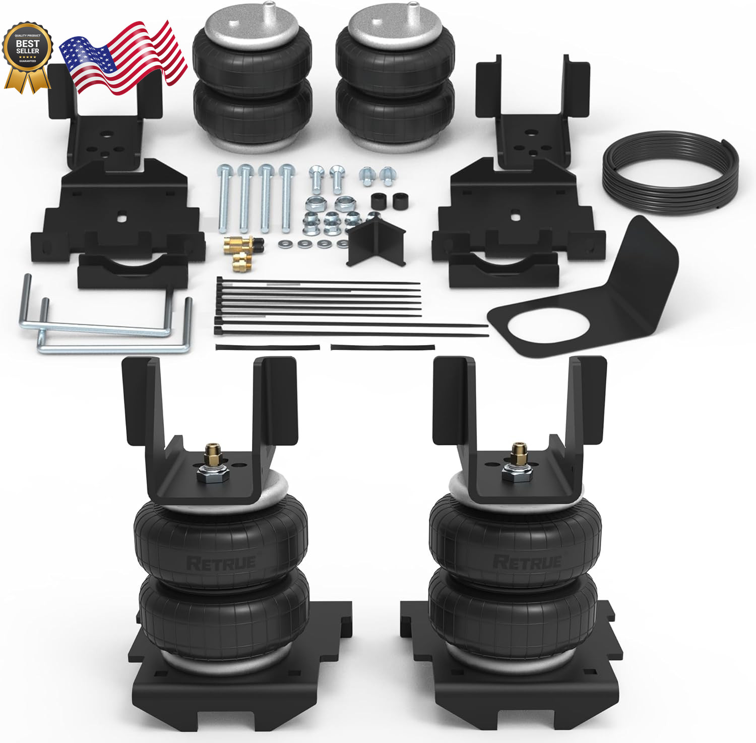 Rear Air Bags Suspension Kit for 2007-2018 Chevrolet Chevy Silverado GMC Sier
