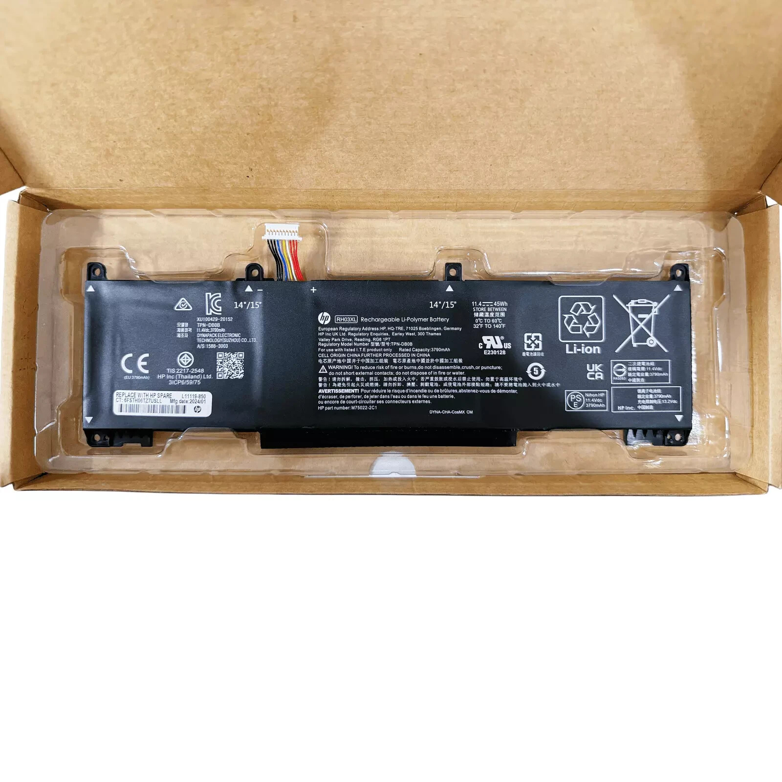 NEW Genuine RH03XL Battery For HP ProBook 430 440 445 450 630 640 G8 HSTNN-OB1T