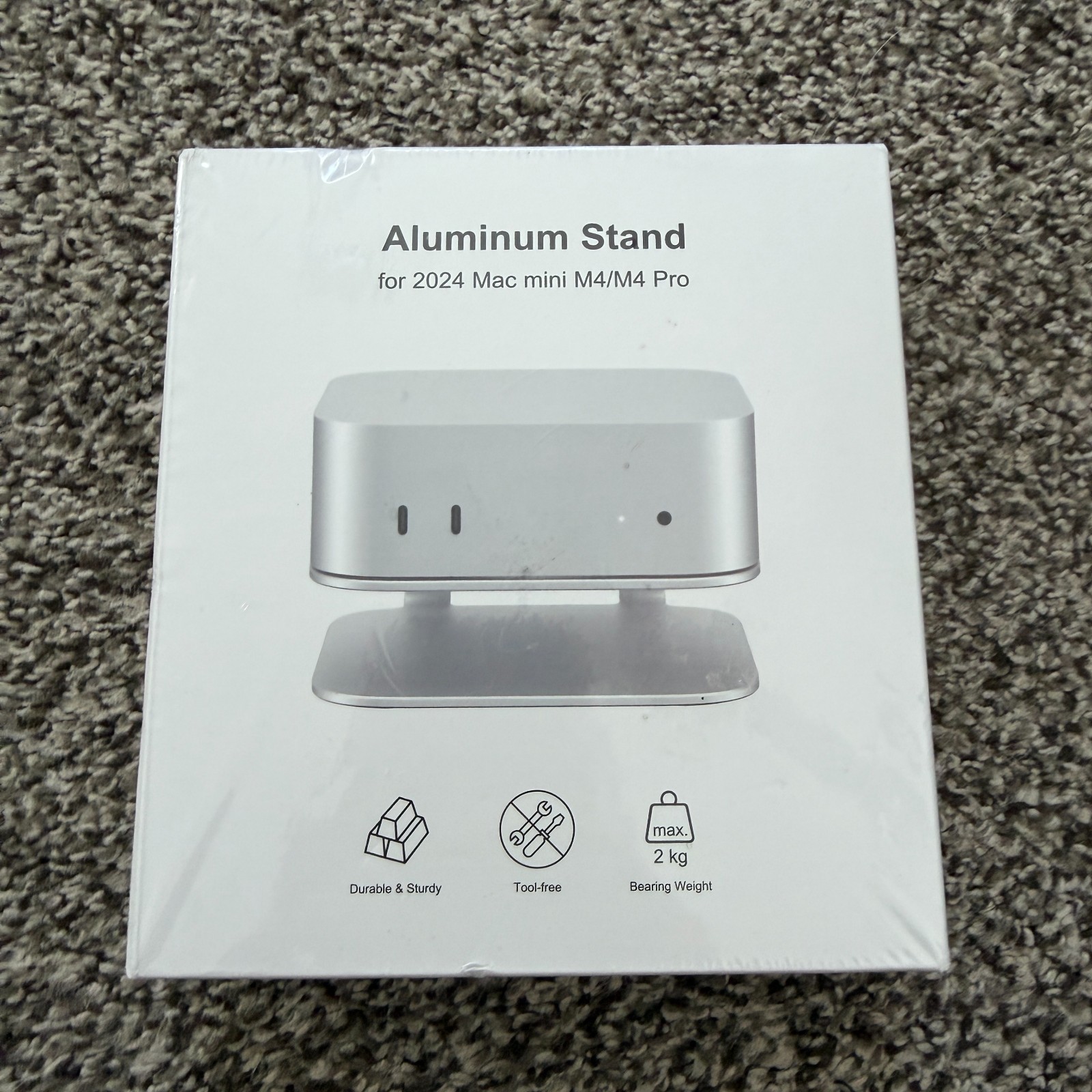 Qwiizlab Aluminium Stand for 2024 Mac mini M4/M4 Pro New