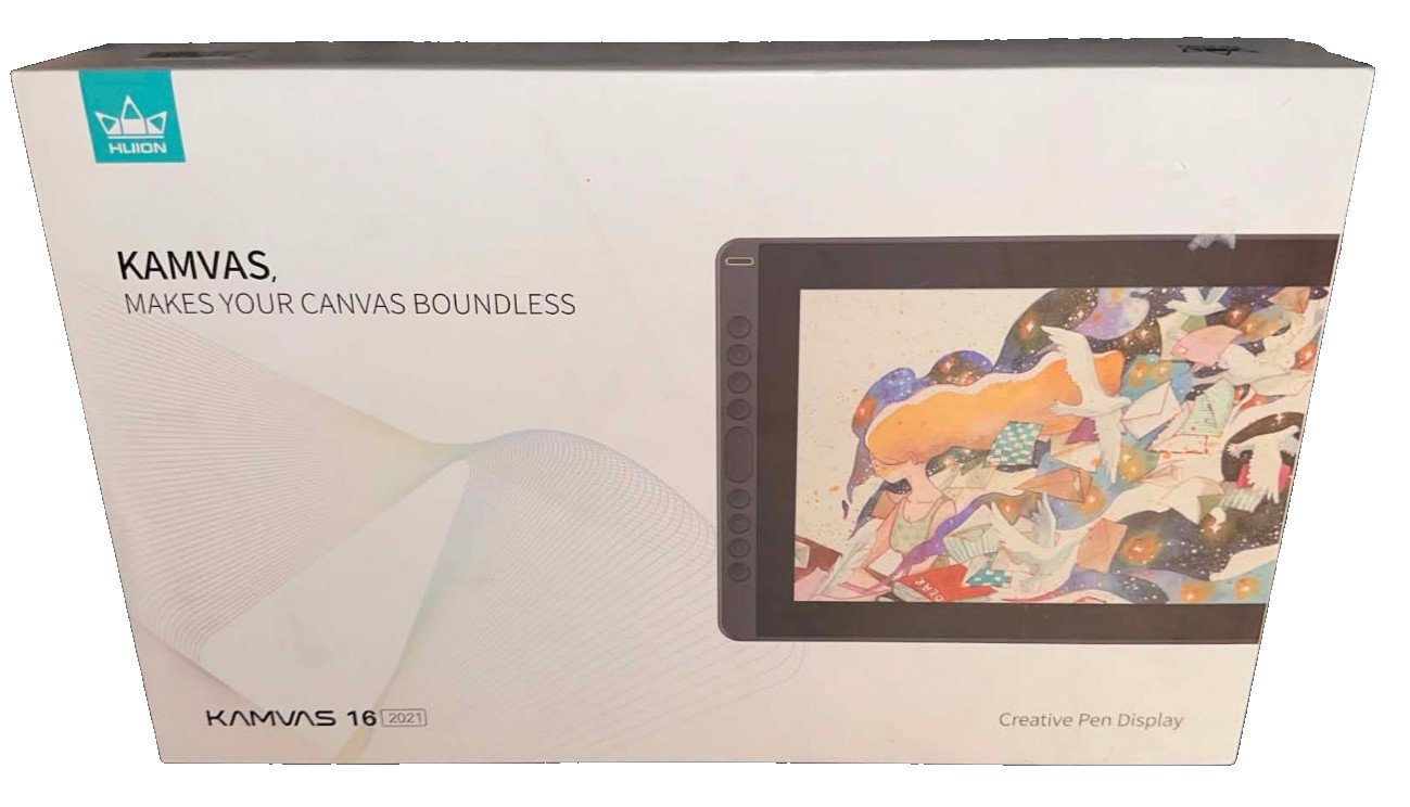 HUION KAMVAS 16 2021 GRAPHICS DRAWING TABLET - USED/WORKS