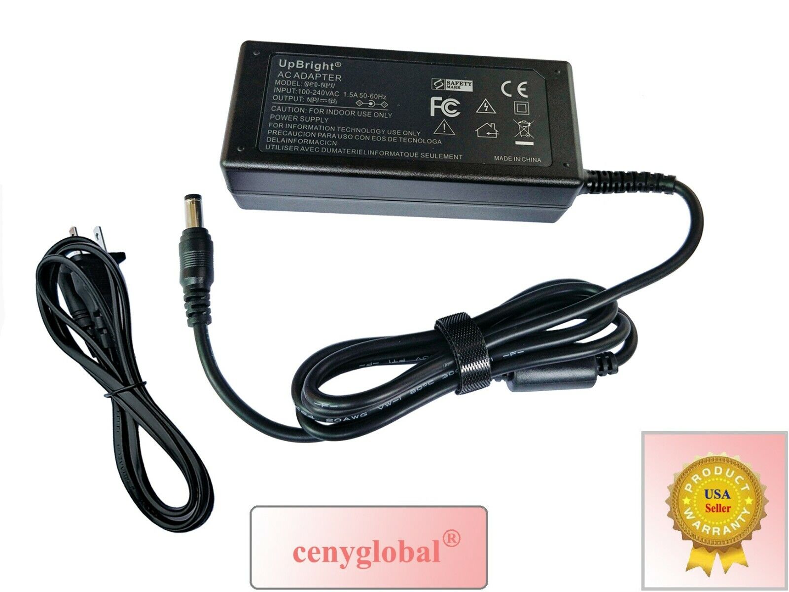 New Global AC-DC Adapter For XP Power VEC40 Series 40W DC Power Supplies Charger