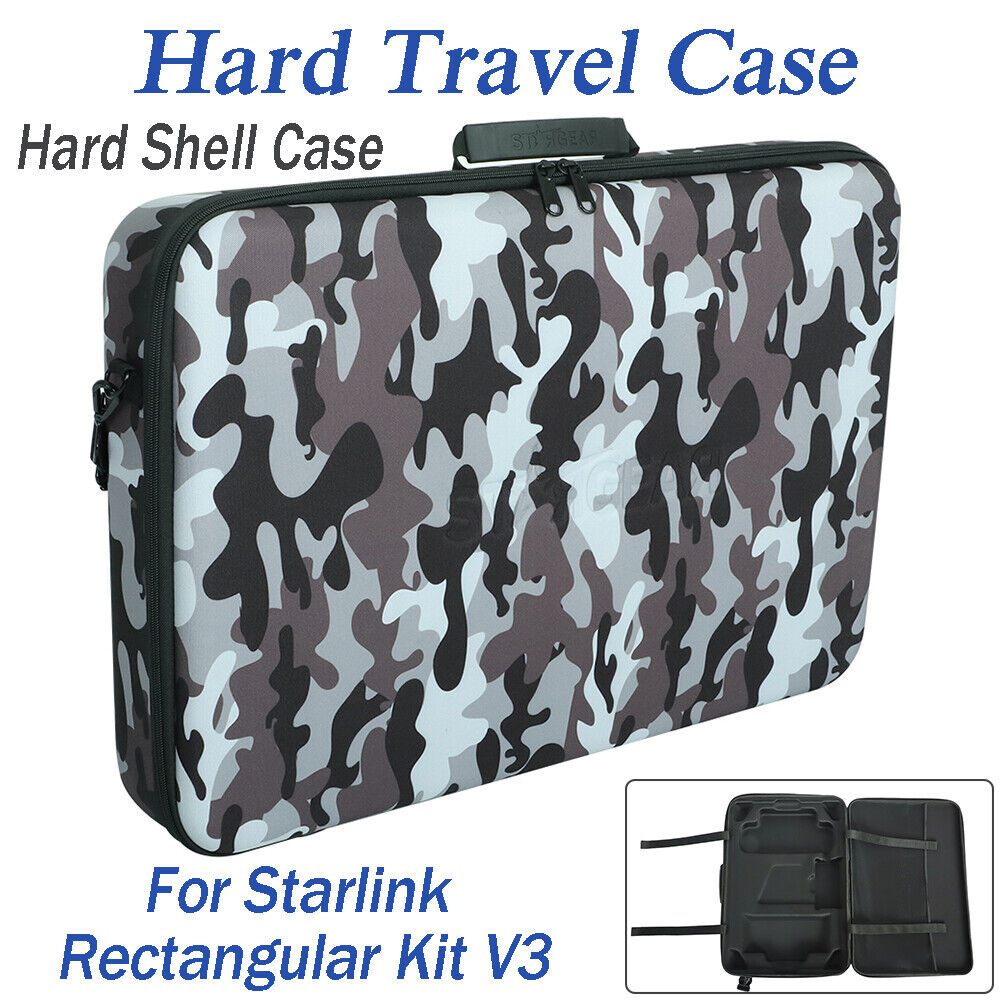 For Starlink Rectangular V3 Gen3 Hard Travel Case Carry Bag Backpack Storage Box