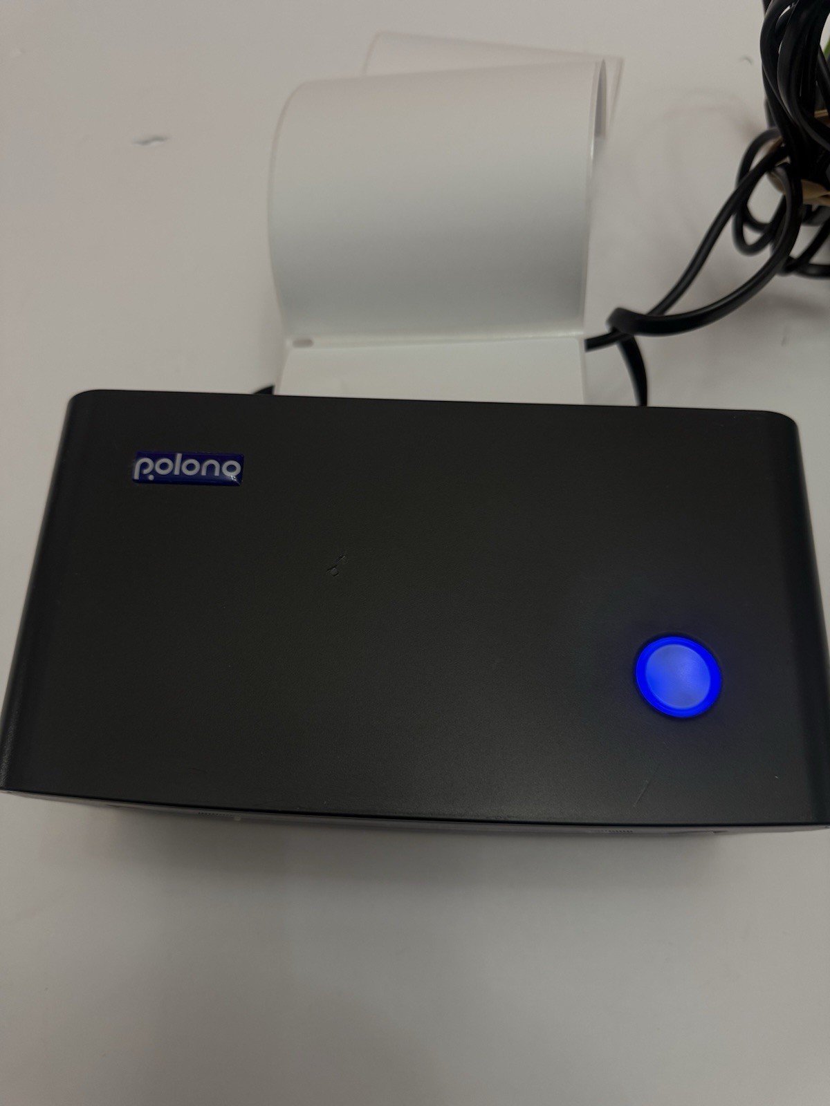 POLONO PL60 4x6 Thermal Shipping Label Printer USB Black With Power & USB Cables