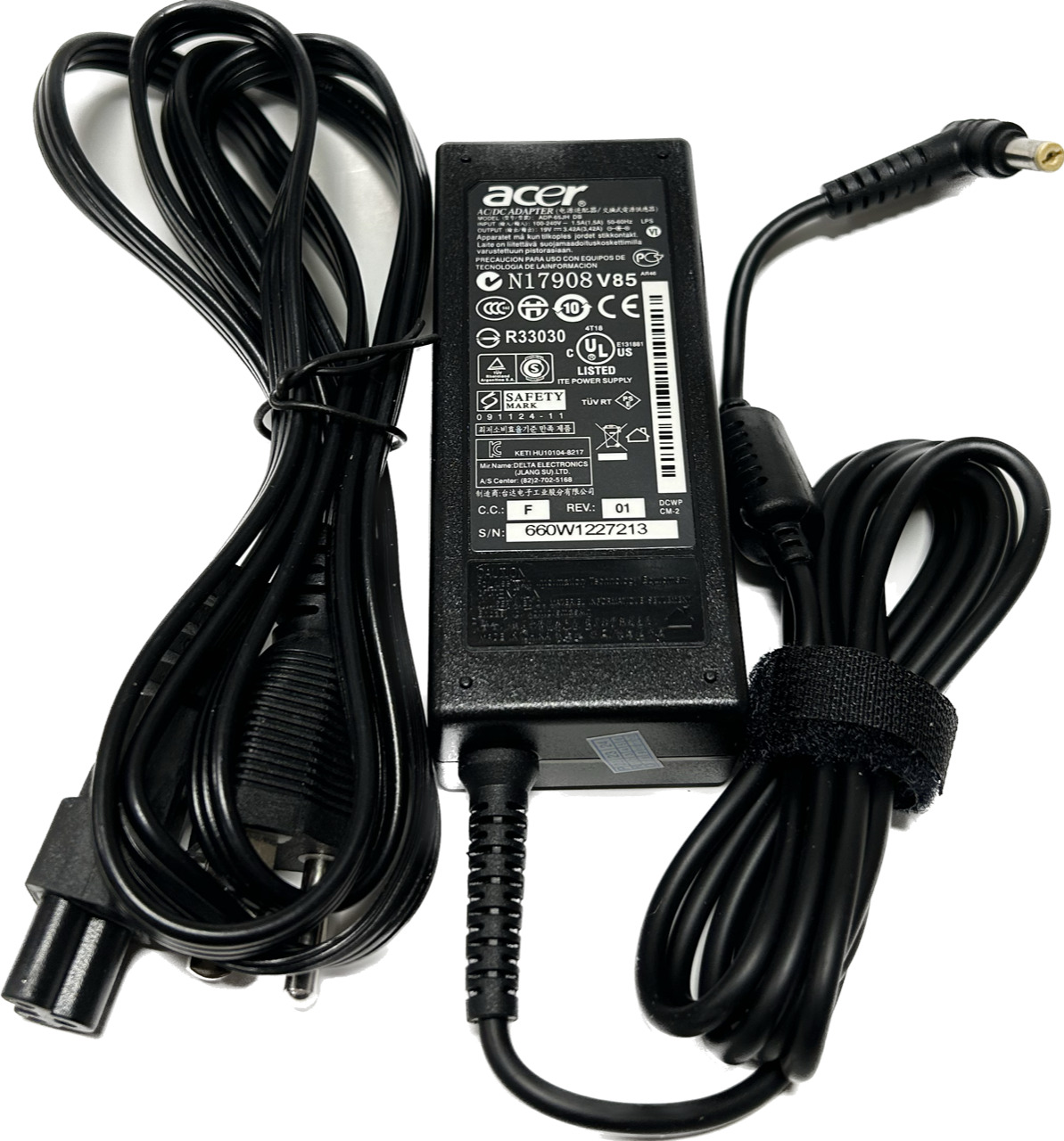 Genuine AC Adapter Charger New Gateway NV49C NV49C06u NV49C07u NV50A Power Cord