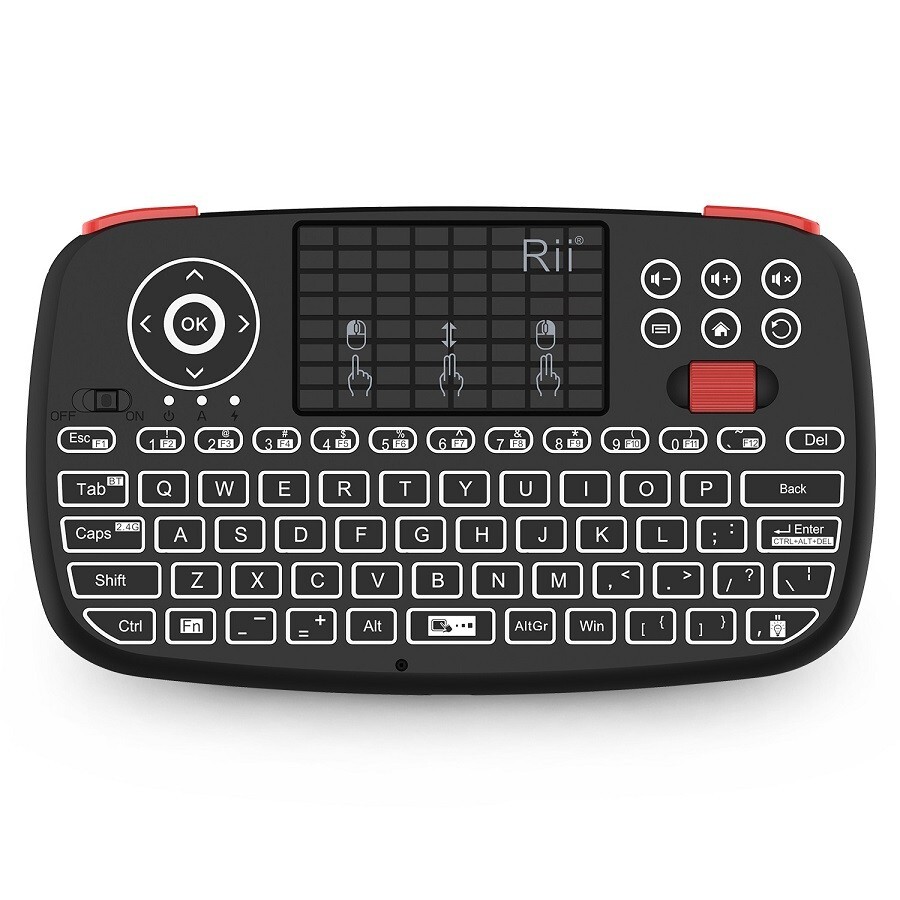 Rii i4  Bluetooth +(RF) 2.4GHz Dual Mode Multimedia Keyboard Touchpad Combo