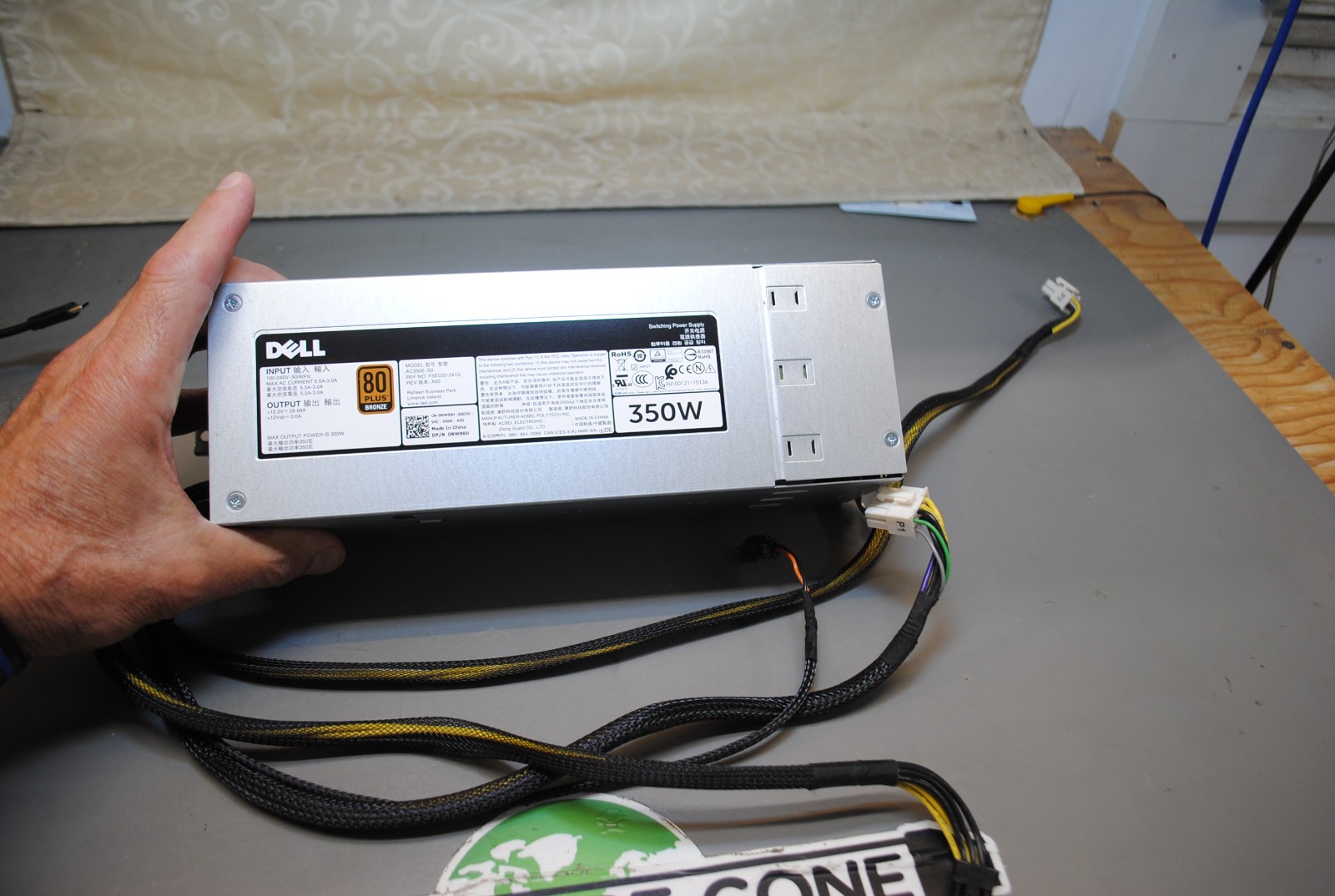 DELL POWEREDGE SERVER T340 GEN 14 FIXED POWER SUPPLY 350W NW98H G9TRF 