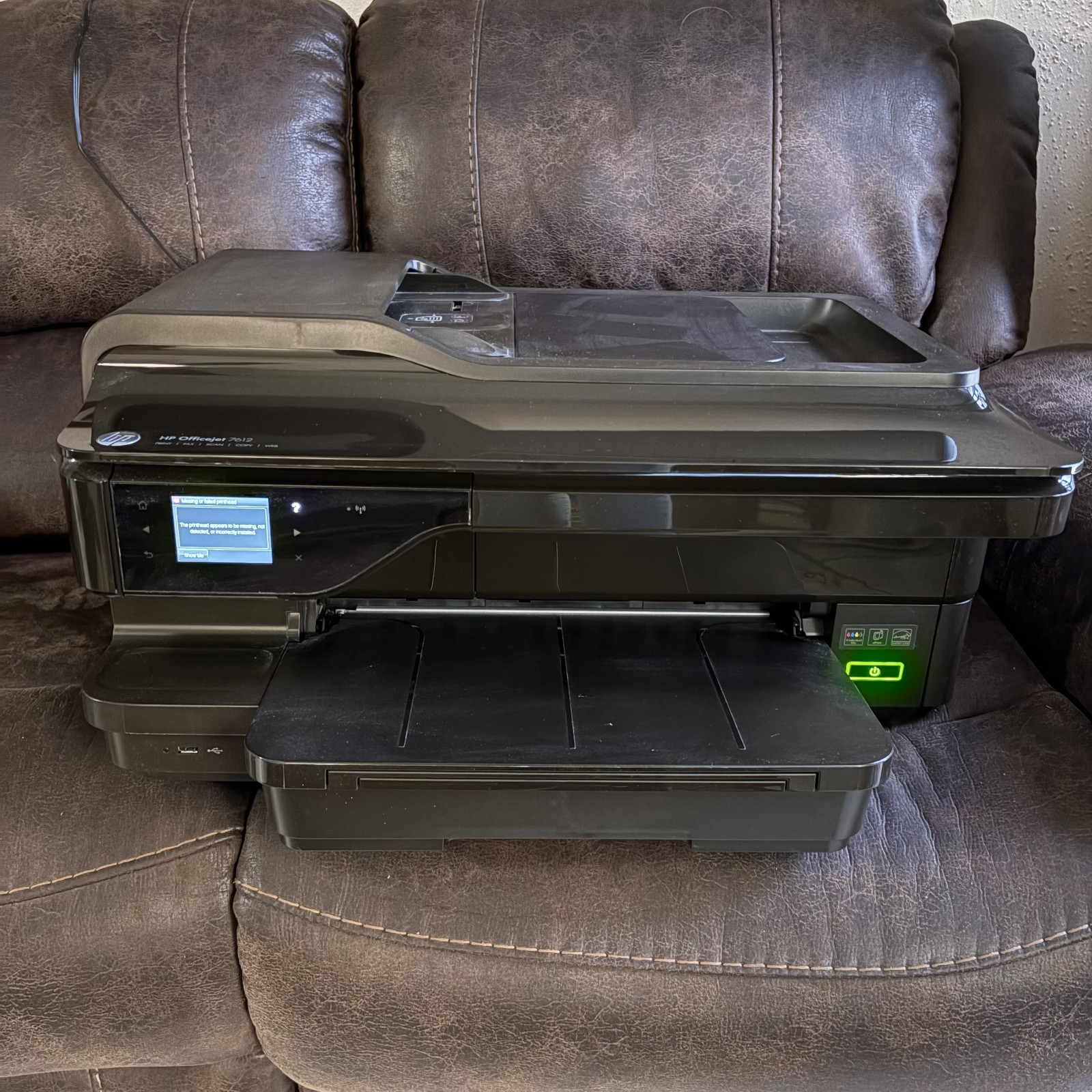 HP OfficeJet 7612 All-in-One Inkjet Printer Brown Tested Working