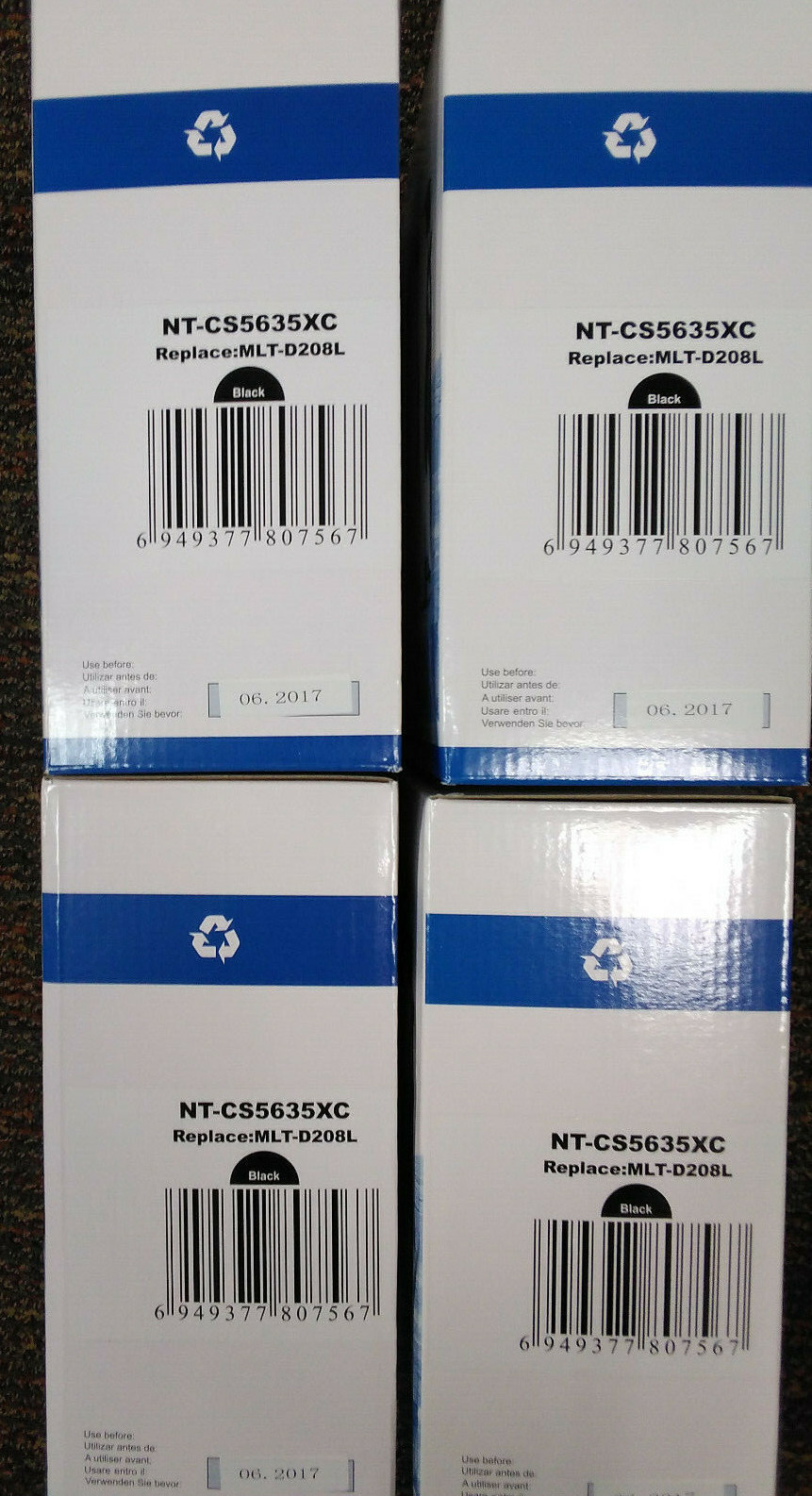 4PK COMPATIBLE NT-CS5635XL MLT-D208L High Yield Toner Cartridge 
