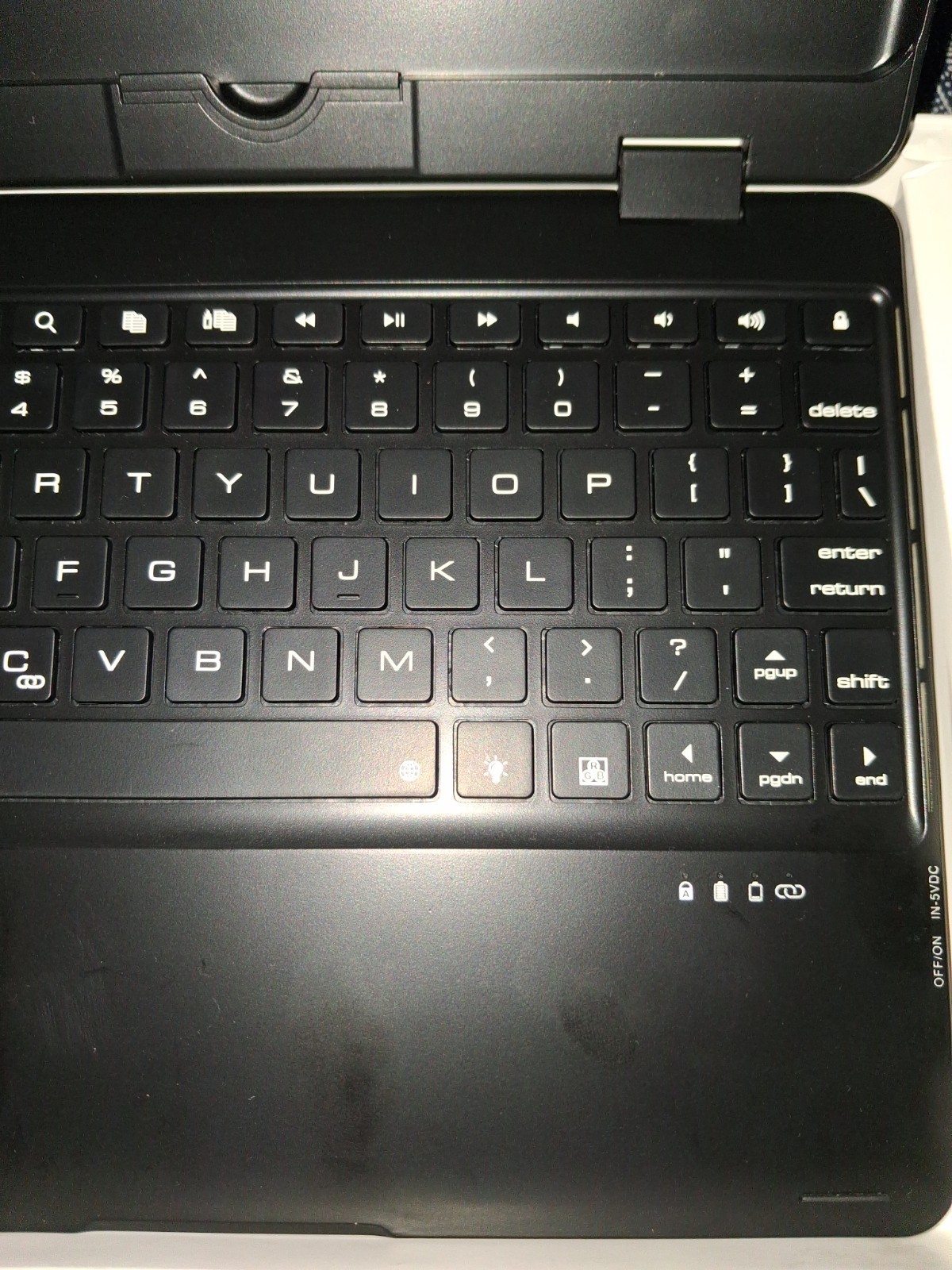 Wireless Bluetooth Keyboard F1 Slim Portable Rechargeable Mini Keyboard Black US