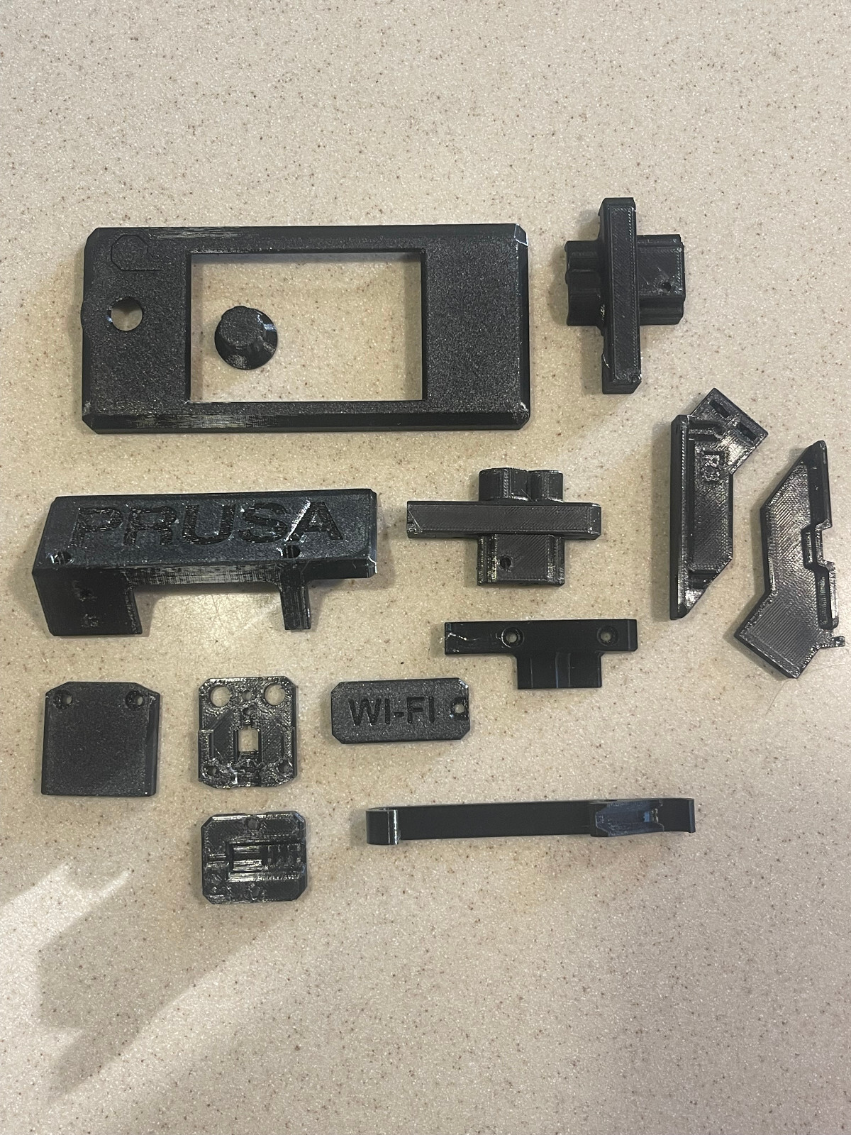 Prusa i3  MK3s/MK3s+ to MK3.5 Upgrade PETG Printed Parts Black