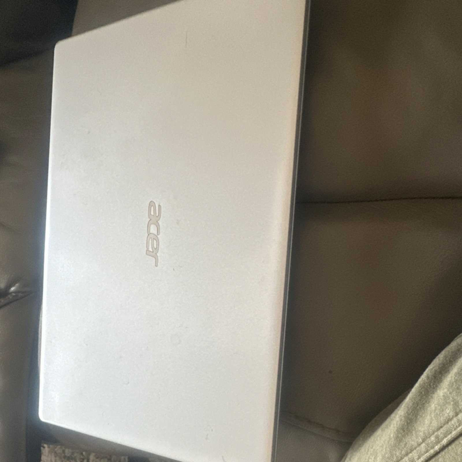 Acer Silver Notebook Laptop Portable Computer Slim Design Lightweight