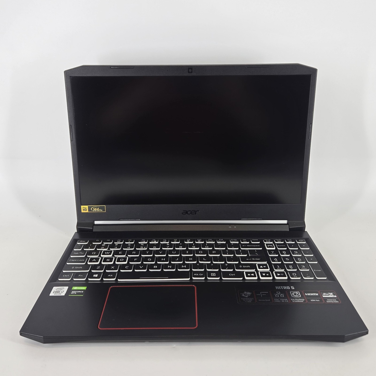 Acer Nitro 5 15.6 144Hz FHD i7-10750H 2.60GHz 32GB 500GB/256GB GTX 1650 Ti Good