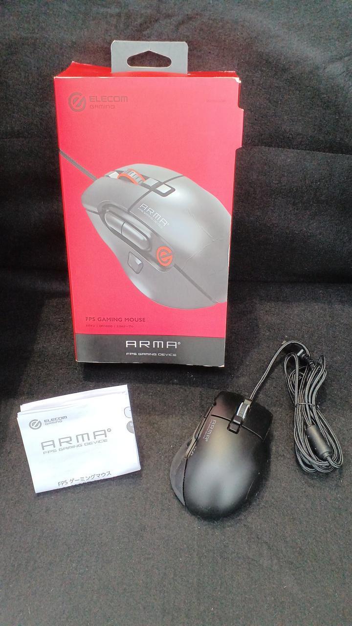Elecom M-ARMA50BK Wired Gaming Mouse Good Condition Used