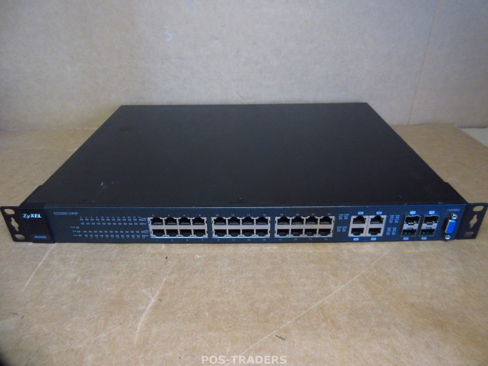 ZyXEL ES3500-24HP 24-Port Gigabit Ethernet Switch 4x SFP Port - INCL RACK EARS