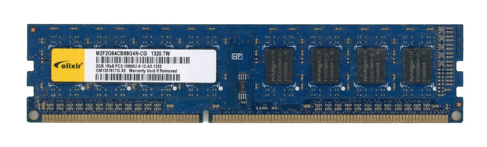 ELIXIR 2GB DDR3 PC3-10600U 1333MHz 1Rx8 M2F2G64CB88G4N-CG Non-ECC