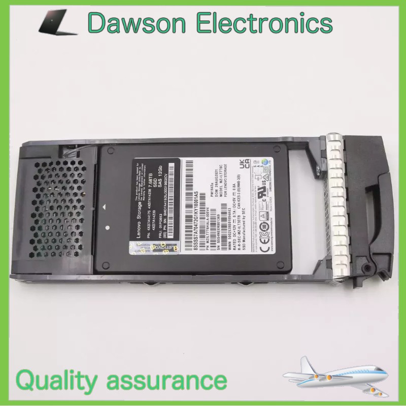 NEW 4XB7A14176 01PG653 Lenovo ThinkSystem DE Series 2.5" 7.68TB SAS 12G SSD