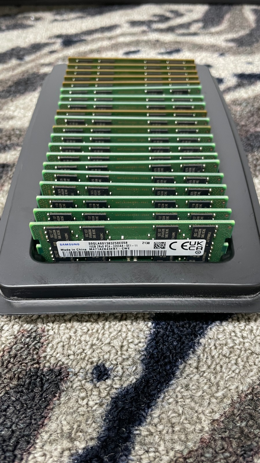 *Lot of 20* Samsung 16GB DDR4 3200AA 2Rx8 SODIMM M471A2K43DB1-CWE Laptop RAM