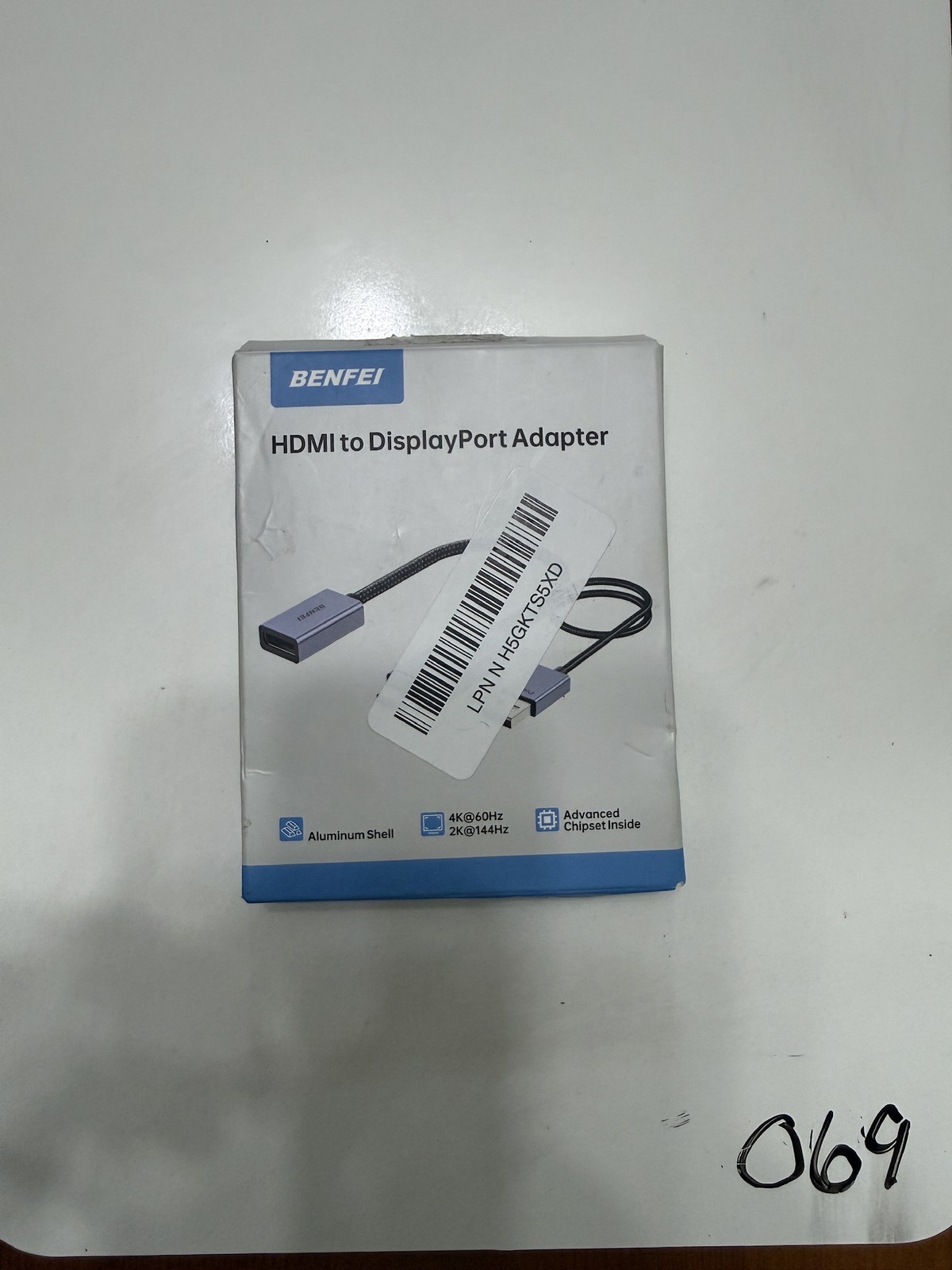 BENFEI HDMI to DisplayPort Adapter 4K 60Hz 2K 144Hz USB Powered Aluminum