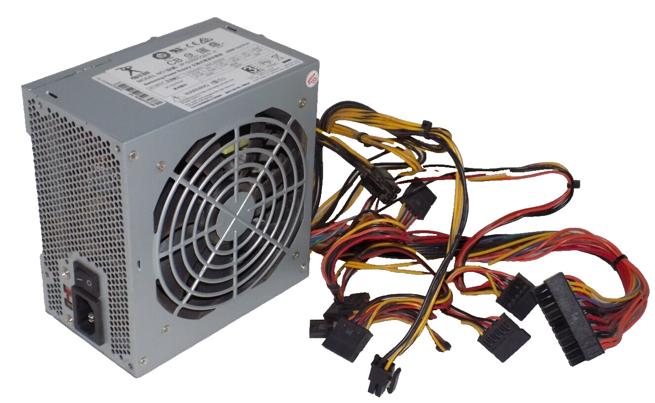PowerMan IP-S350CQ2-0 350W MicroATX Switching Power Supply 24/4   *Works-Tested