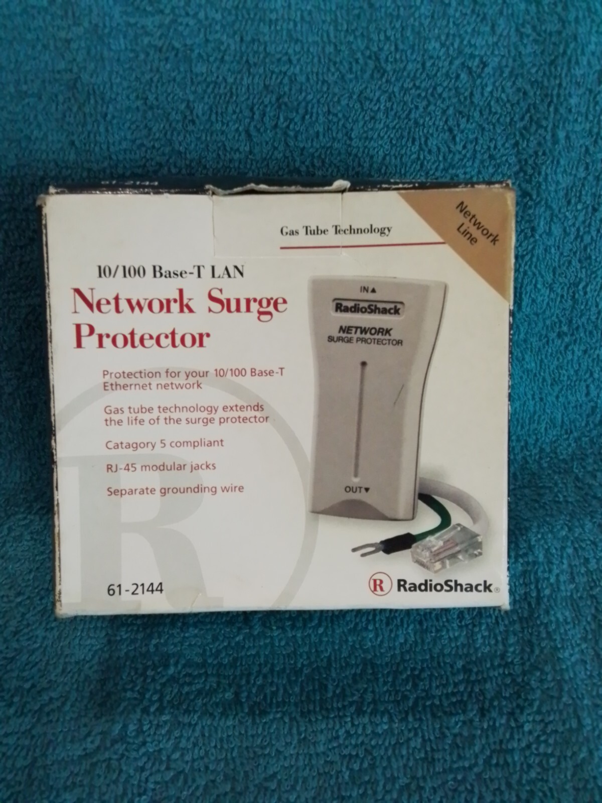 10/100 Base-T LAN Network Surge Protector  Radio Shack 61-2144 *