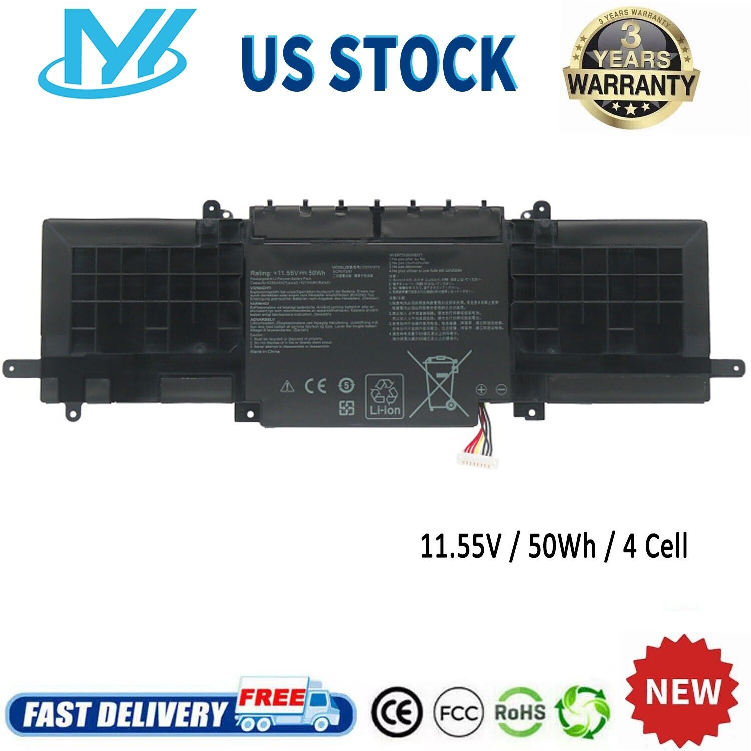 ✅C31N1815 Battery For ASUS Zenbook 13 UX333 UX333F UX333FA UX333FAC UX333FN 50Wh