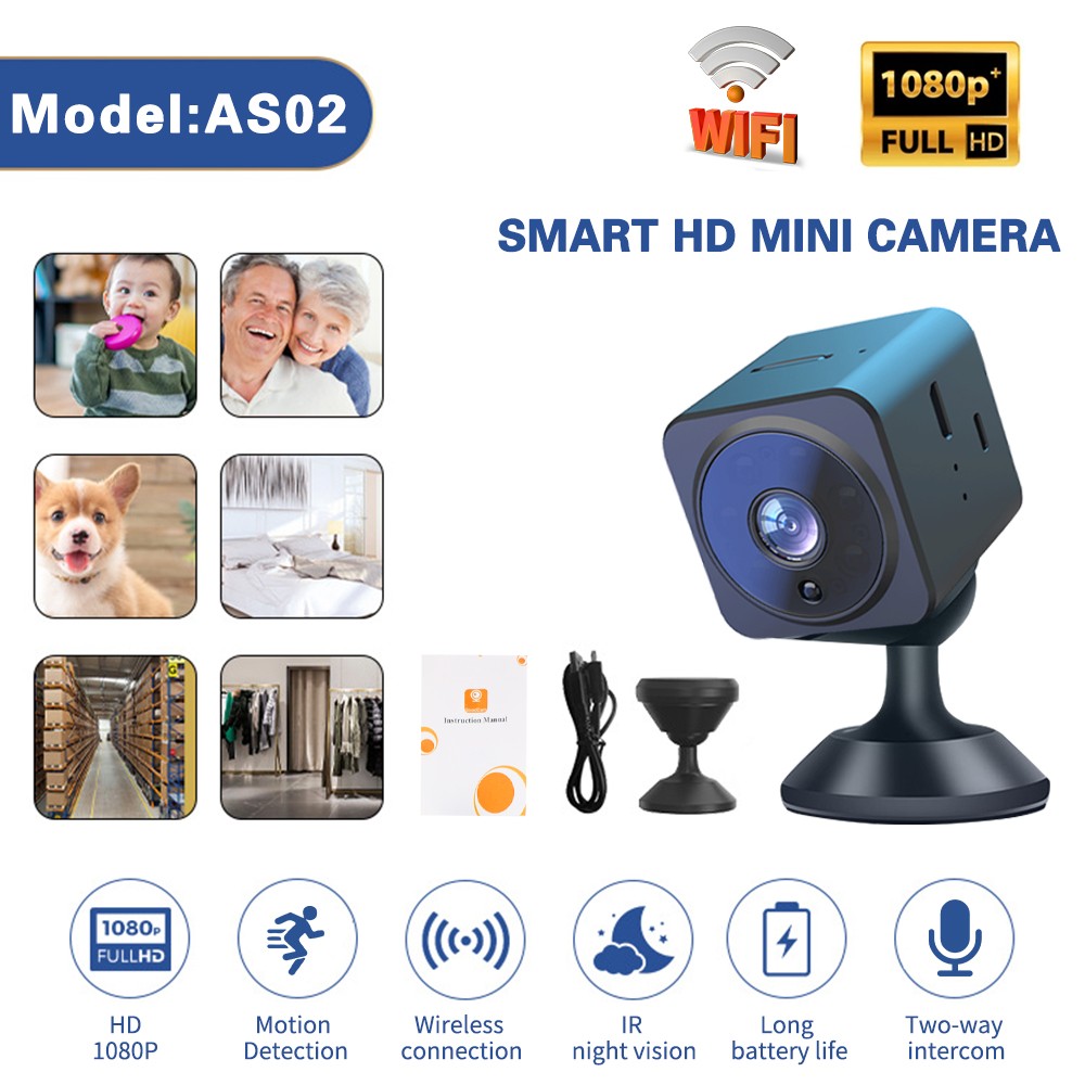 Wireless Security Camera for Home Indoor Camera Office/Dog/Baby 1080p WiFi
