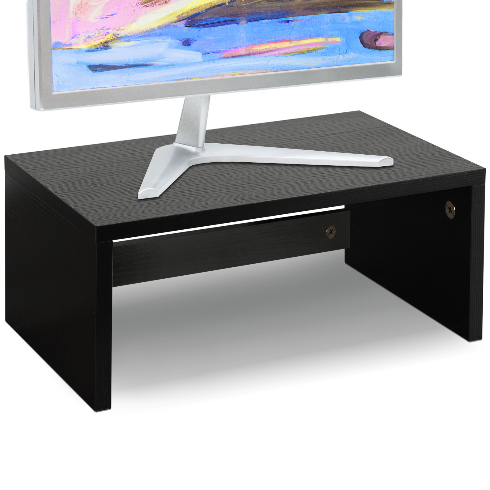 6.7 inch Tall Monitor Stand Riser, Wood Shelf Riser, Desk Organizer.