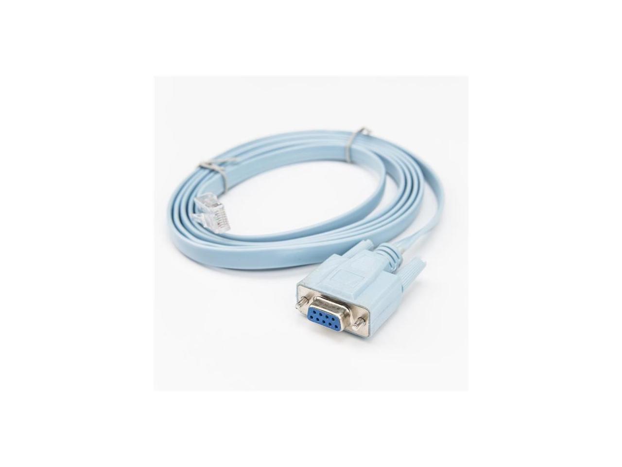 Rocstor Premium 6 ft Cisco Console Router Cable - RJ45 (m) - DB9 (f)