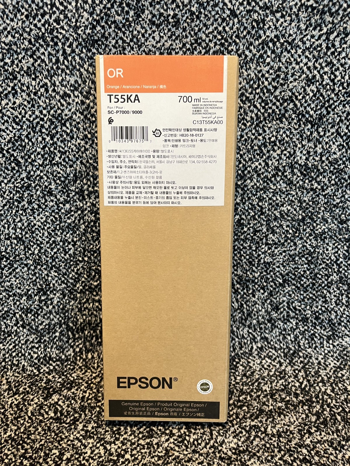 Genuine Epson T55KA Ink Cartridge Orange 7000/9000 Series Printers October 2027