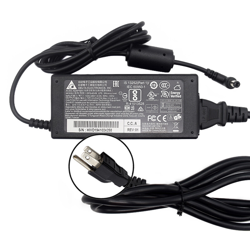 AC Adapter for Asustor AS1002T v2 2-Bay NAS Enclosure Power Supply Charger