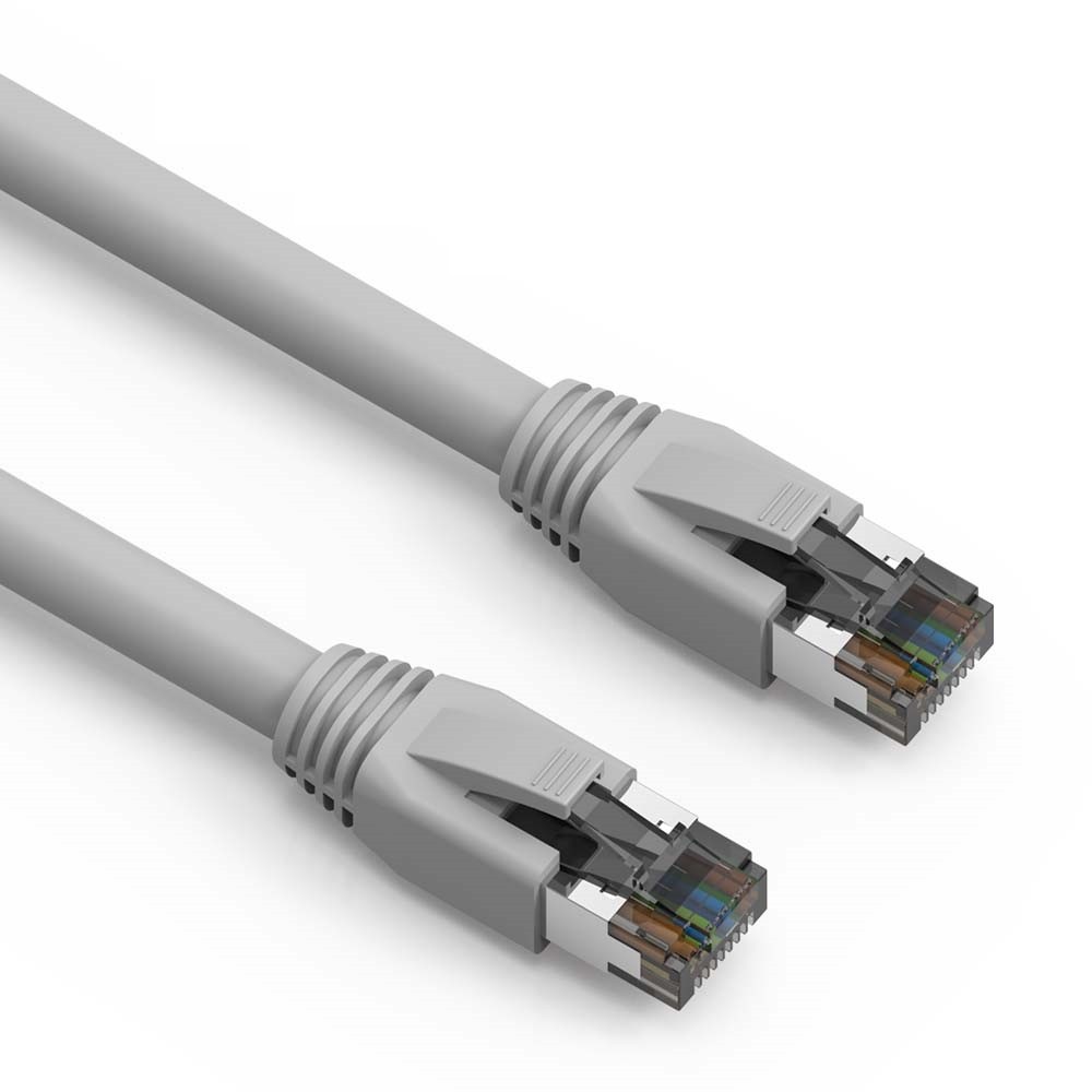 20 Pack of 3Ft CAT8 S/FTP Ethernet Network Cable Gray 24AWG