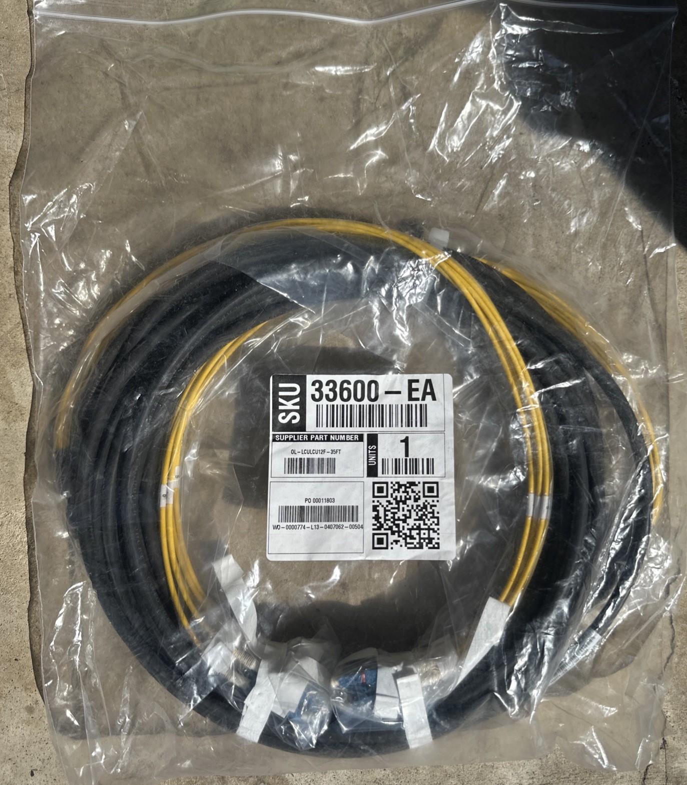 (UP TO 2) OL-LCULCU12F-35FT Bottom Jumper W/6 Fiber PR SM Fiber DFJ-12S025-35