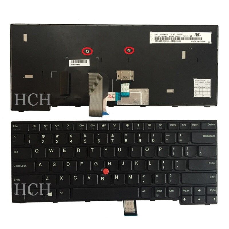 Original New For Lenovo IBM ThinkPad Edge E470 E475 US Black Keyboard 01AX040