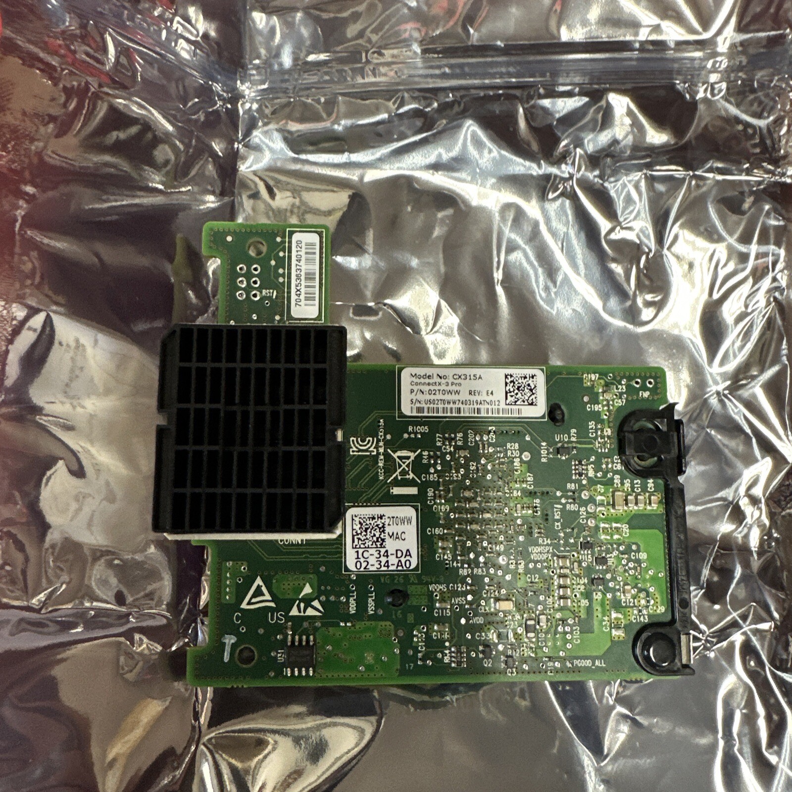 Dell 2T0WW / 02T0WW Mellanox CX315A Dual Port 10Gb/s Mezzanine Mezz Cards