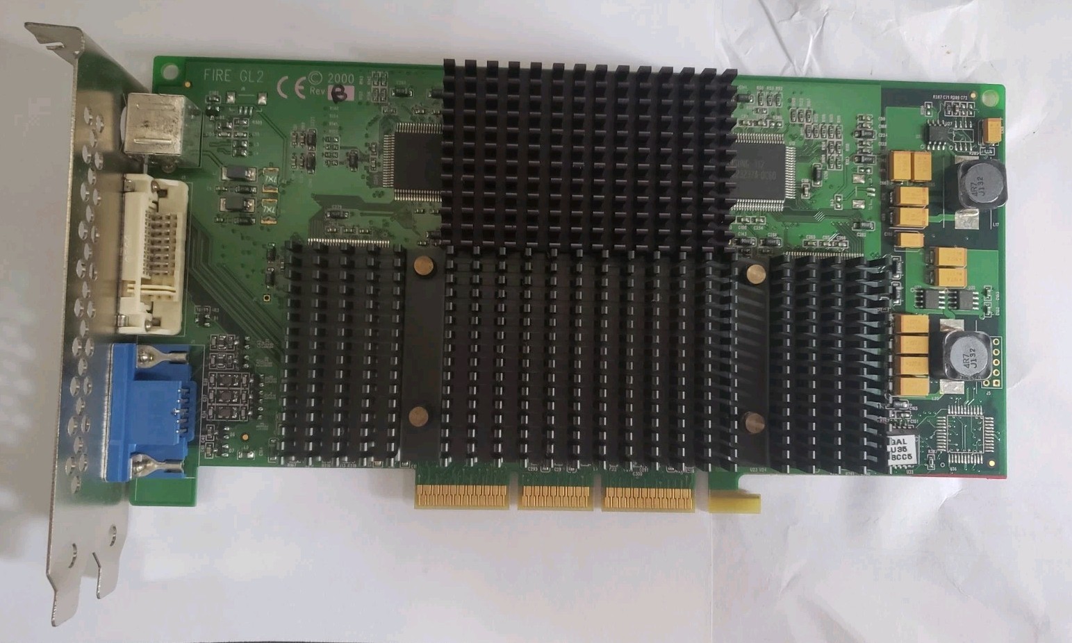 Dell S3 Fire GL2 AGP T3 027VNJ 04R075  28130066-003 28130066-004 Video Card 64mb