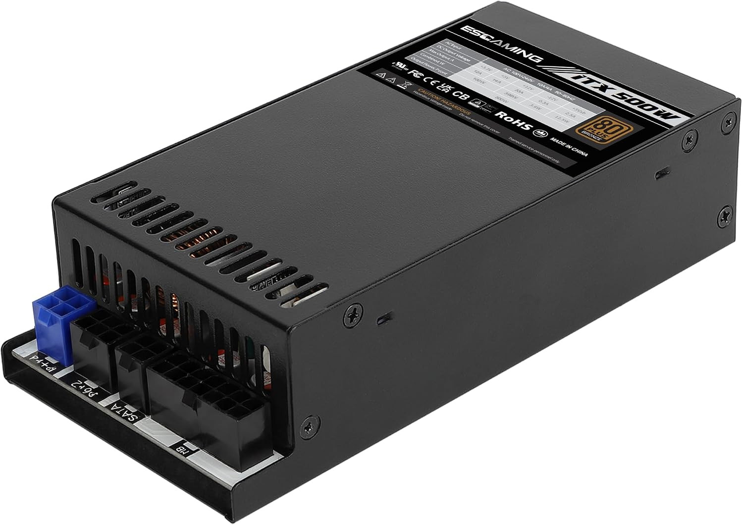 500W Flex ATX/1U Power Supply, 80 plus Bronze Certified APFC Full Range 90-264V