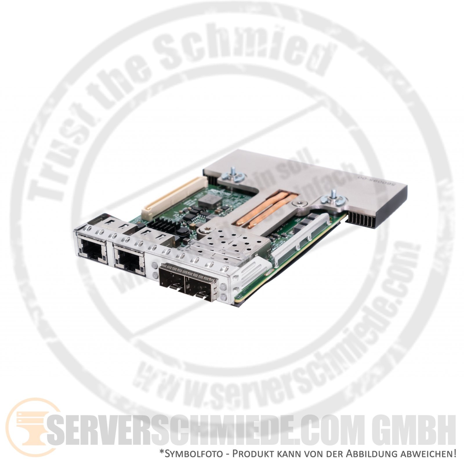 Dell Broadcom BCM57412 2x 10GbE SFP+ - 2x 1GbE RJ-45 Copper Network Daughter Car