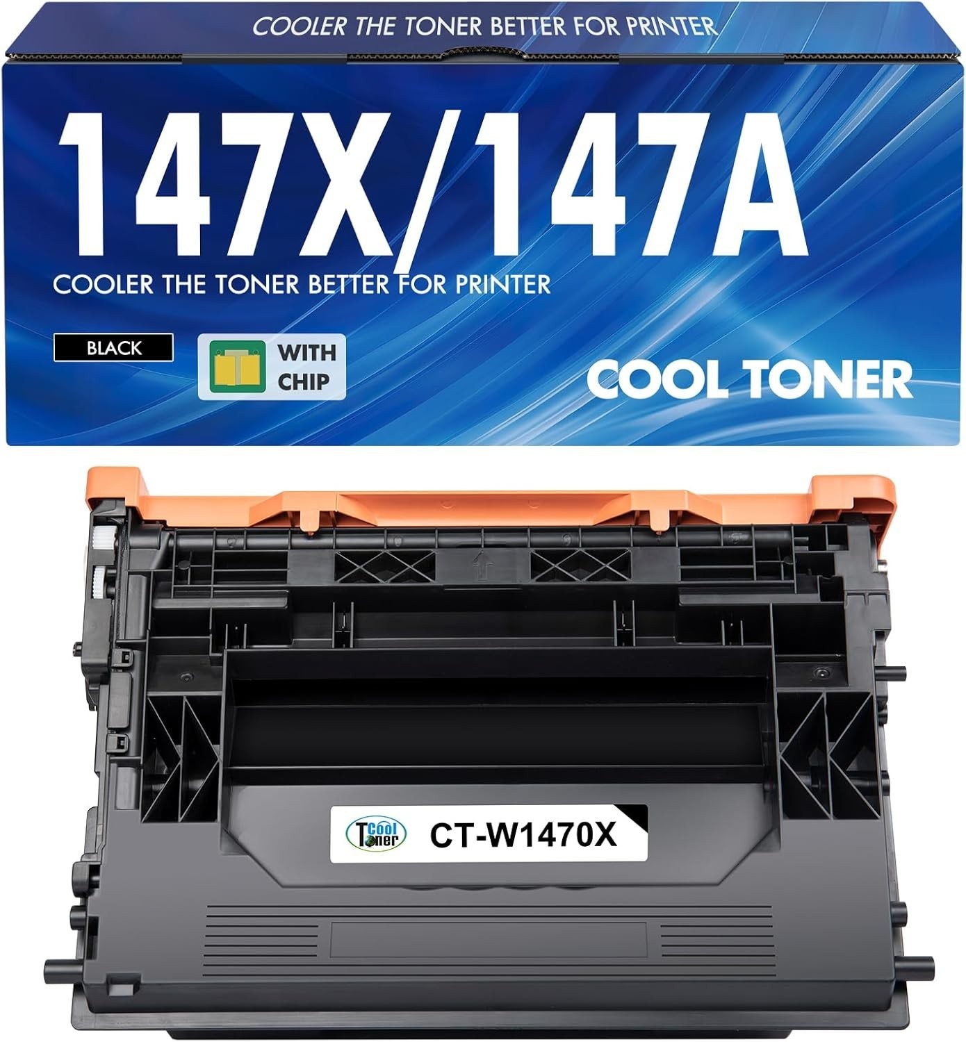 Compatible W1470X 147X Black Toner with Chip for HP M610 MFP M635 M636 M634