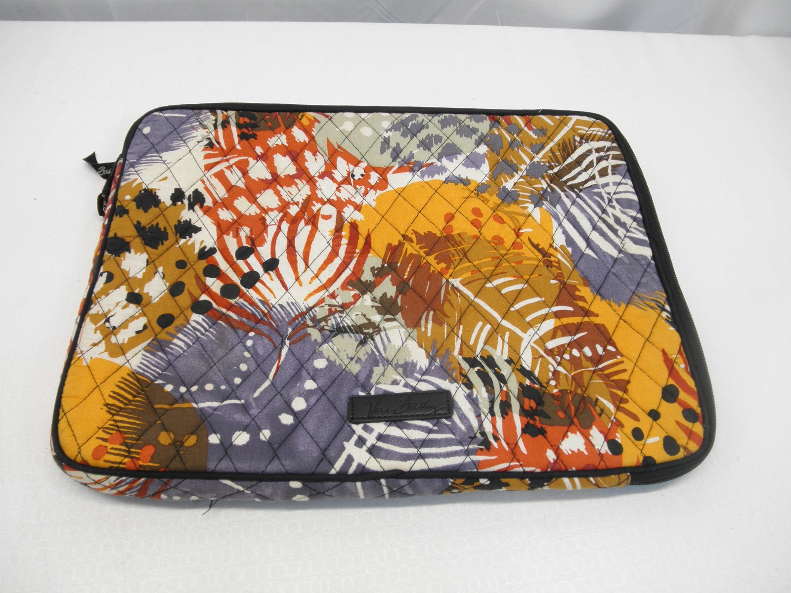 Vera Bradley 14”x11” Painted Feathers Laptop iPad Tablet Quilted Pouch Case CB