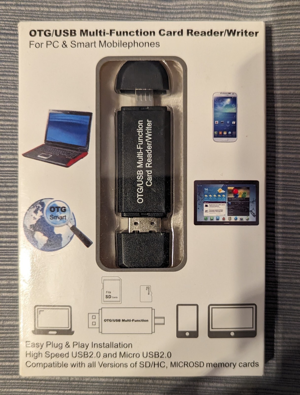 Micro USB OTG/USB Multi-function Memory Card Reader/Writer