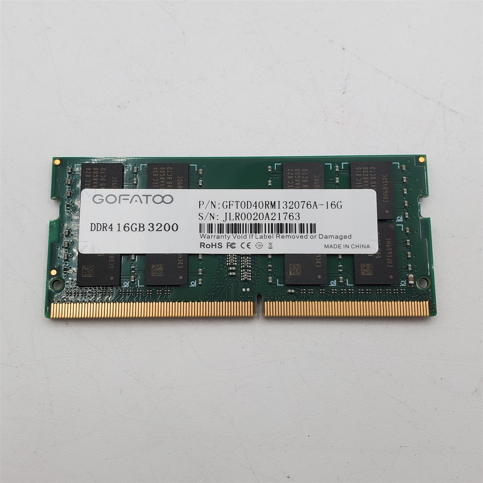 GOFATOO 16GB DDR4 3200MHz PC4-25600 260-Pin SODIMM Laptop RAM Memory